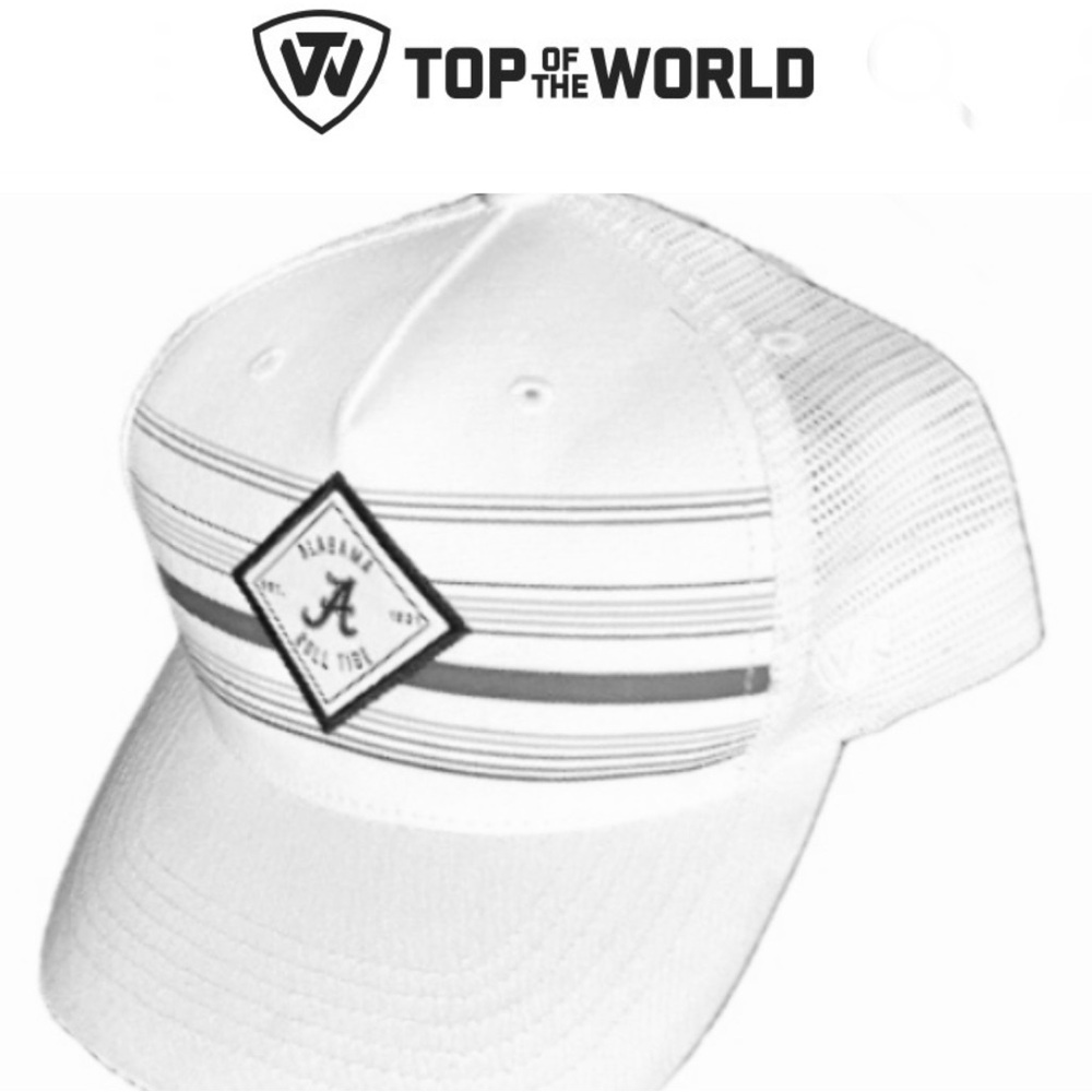 TOP OF THE WORLD Alabama Crimson Tide trucker hat/cap One size fits most EUC